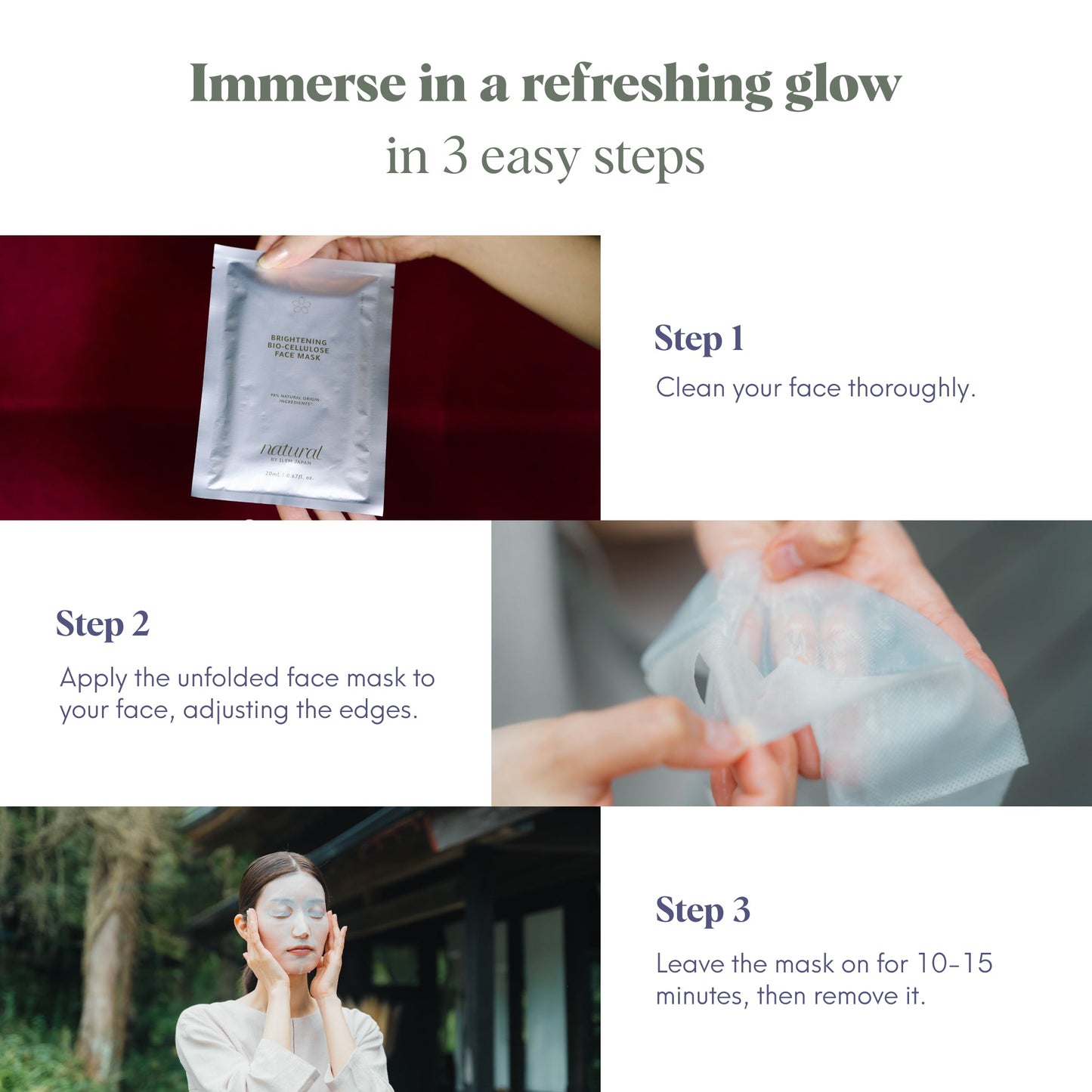 Brightening Bio-Cellulose Face Mask (Pack of 3)